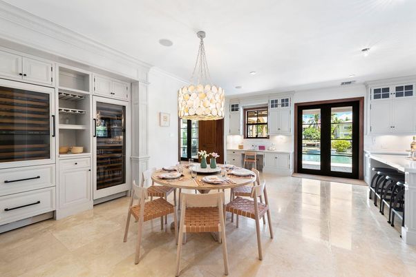 Dining room, Interior, Kitchen, Pendant Lights, Recessed Lighting