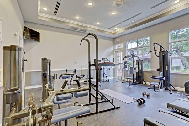 Fitness Equipment, Gym, Interior, Recessed Lighting