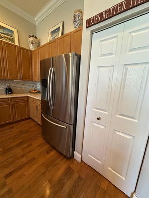 Interior, Kitchen, Wood Texture Flooring