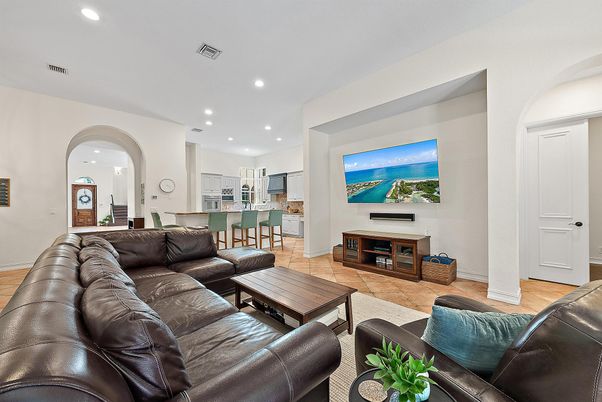 Interior, Kitchen, Living room, Recessed Lighting