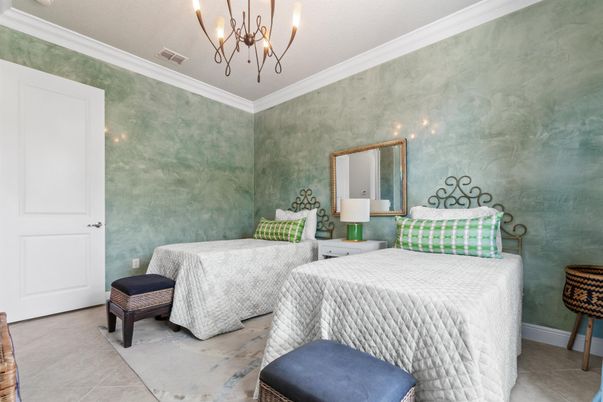 Bedroom, Chandelier, Interior
