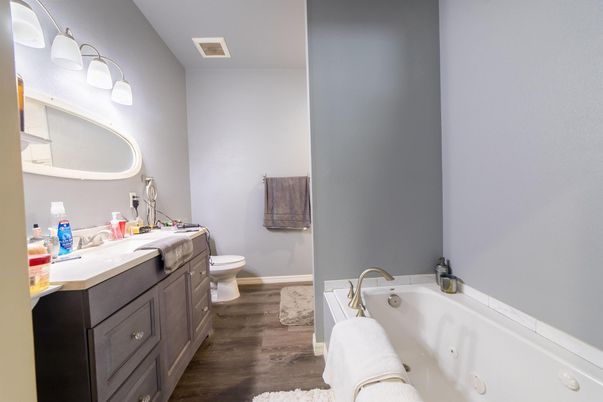 Bathroom, Interior, Wood Texture Flooring