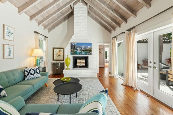 Fireplace, Interior, Living room, Wooden Beams, Wooden Ceilings, Wood Texture Flooring