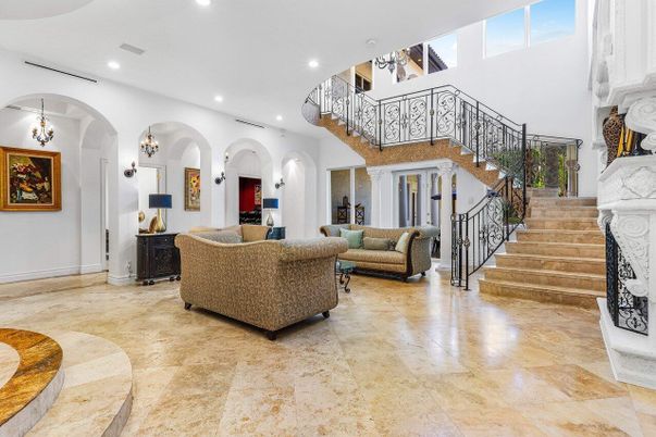 Interior, Living room, Recessed Lighting