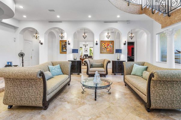 Interior, Living room, Recessed Lighting