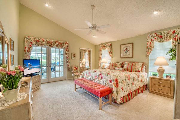 Bedroom, Interior, Recessed Lighting