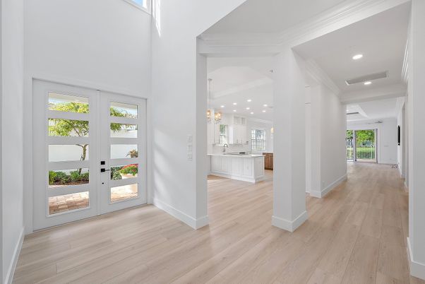 Chandelier, Interior, Recessed Lighting, Wood Texture Flooring