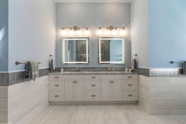 Bathroom, Dual Sink Vanities, Interior, Marble