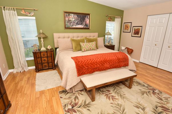 Bedroom, Interior, Wood Texture Flooring