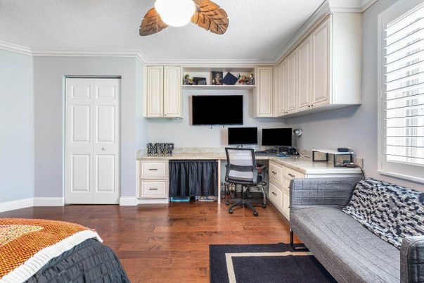 Home Office, Interior, Wood Texture Flooring