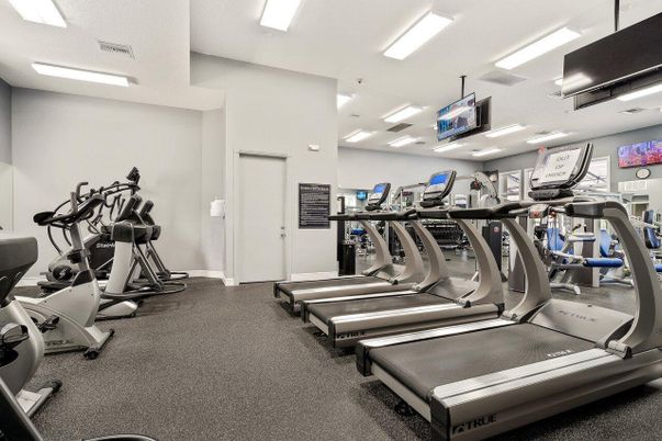 Fitness Equipment, Gym, Interior, Recessed Lighting