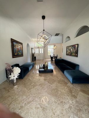 Dining room, Interior, Living room, Pendant Lights
