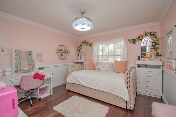 Bedroom, Home Office, Interior, Wood Texture Flooring