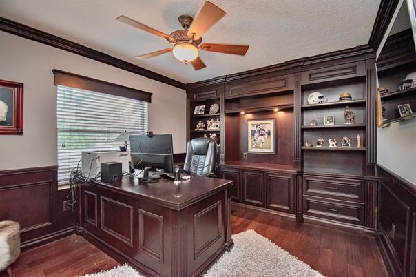 Home Office, Interior, Wood Texture Flooring