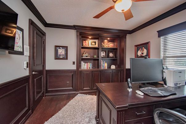 Home Office, Interior, Wood Texture Flooring
