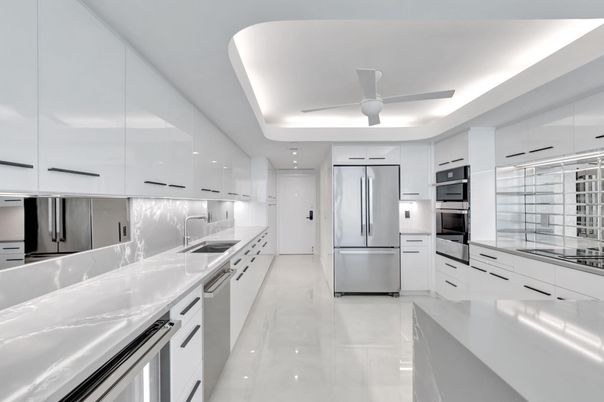 Interior, Kitchen, Recessed Lighting, Stainless Steel Appliances