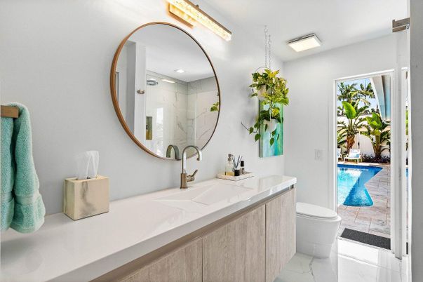 Bathroom, Dual Sink Vanities, Interior, Marble