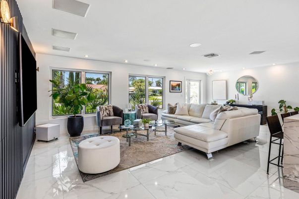 Interior, Living room, Marble, Recessed Lighting