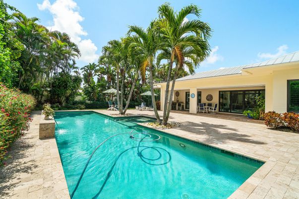 Exterior, Pool, Solar Panels