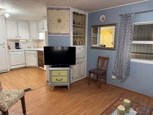 Interior, Kitchen, Wood Texture Flooring