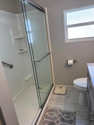 Bathroom, Glass Shower, Interior