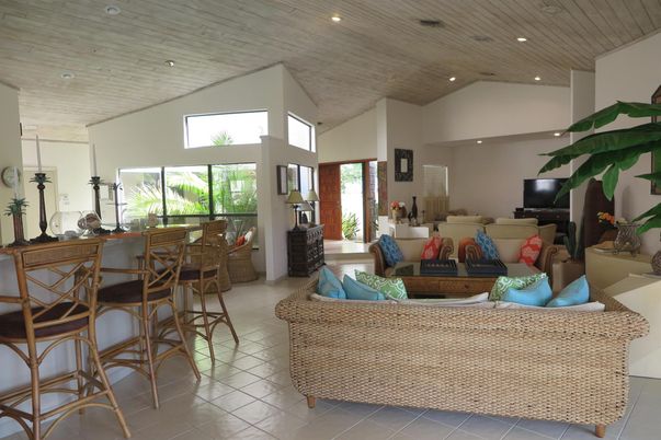 Interior, Living room, Recessed Lighting, Wooden Ceilings