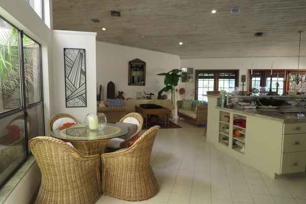 Dining room, Interior, Living room, Recessed Lighting, Wooden Ceilings