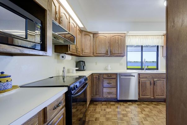 Interior, Kitchen, Wood Texture Flooring