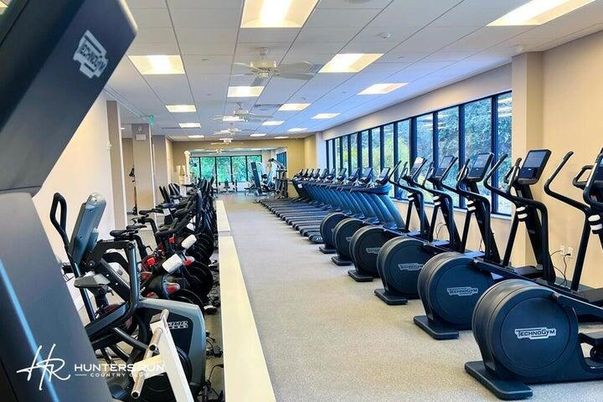 Fitness Equipment, Gym, Interior, Recessed Lighting