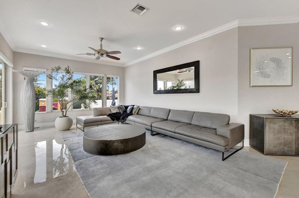 Interior, Living room, Recessed Lighting