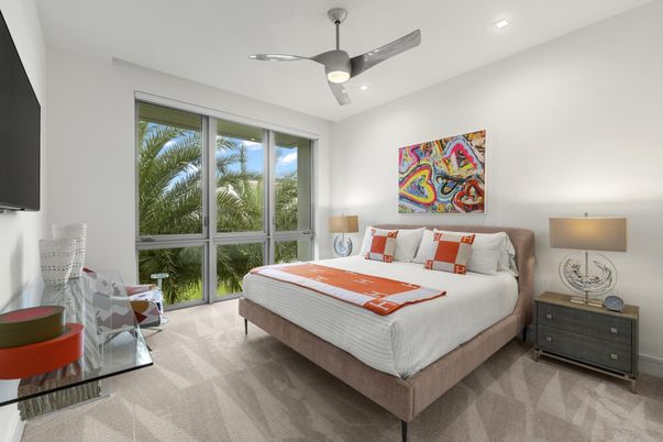 Bedroom, Interior, Recessed Lighting