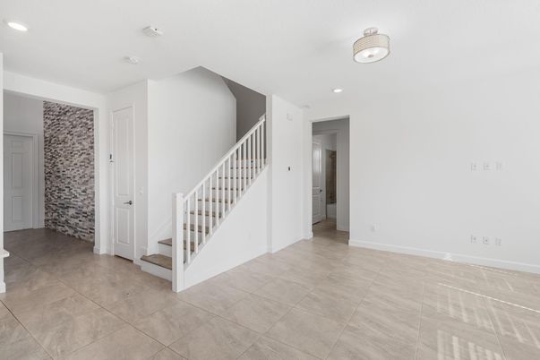 Empty room, Interior, Recessed Lighting