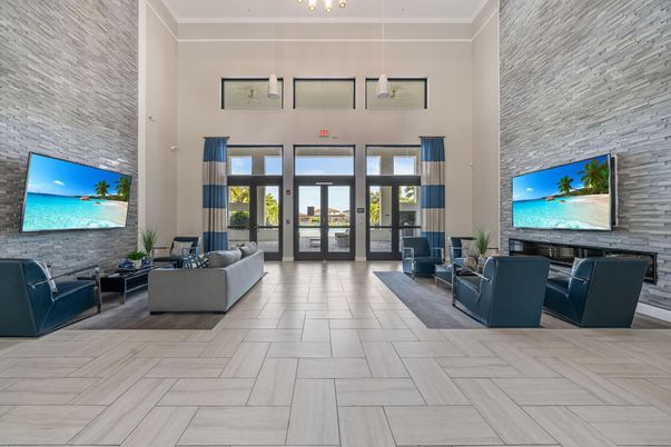 Interior, Living room, Pendant Lights, Stone Walls, Wood Texture Flooring