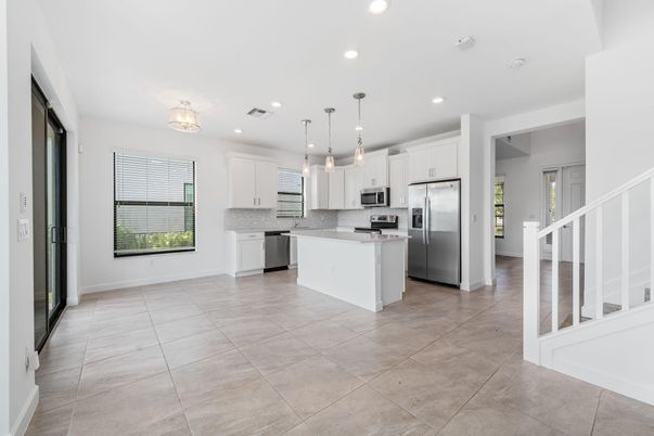 Interior, Kitchen, Pendant Lights, Recessed Lighting, Stainless Steel Appliances