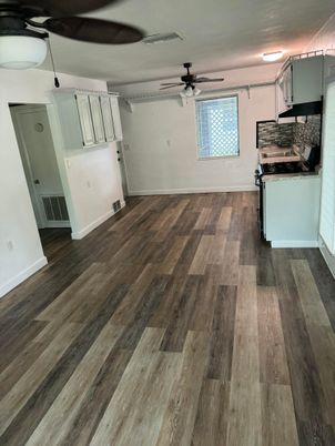 Empty room, Interior, Kitchen, Wood Texture Flooring