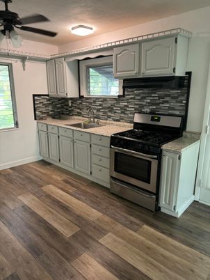 Interior, Kitchen, Wood Texture Flooring
