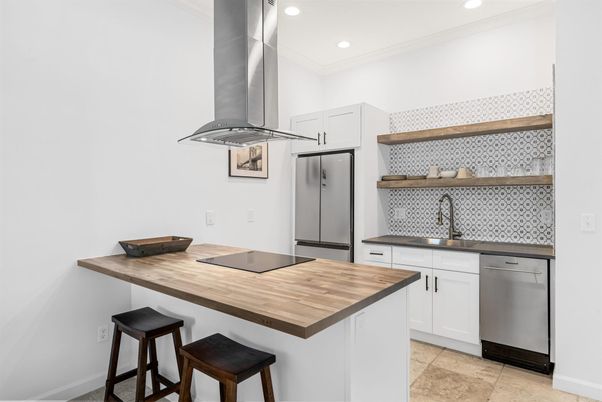 Interior, Kitchen, Recessed Lighting, Stainless Steel Appliances