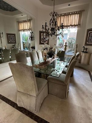 Chandelier, Dining room, Interior