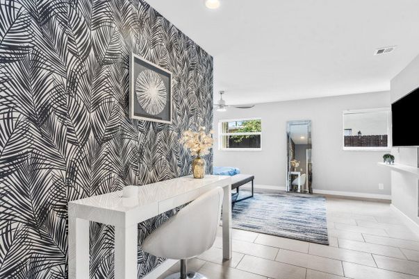 Home Office, Interior, Recessed Lighting