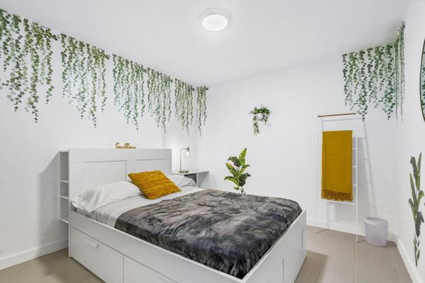 Bedroom, Interior, Wood Texture Flooring