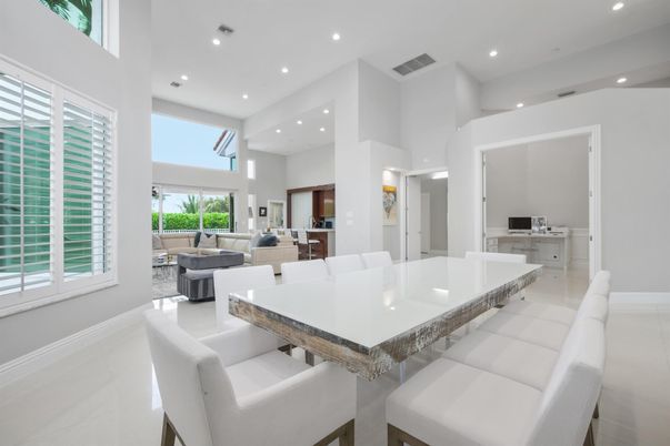 Dining room, Interior, Kitchen, Living room, Recessed Lighting