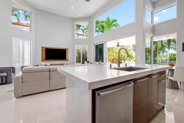 Interior, Kitchen, Living room, Recessed Lighting