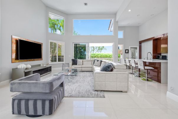 Interior, Living room, Recessed Lighting