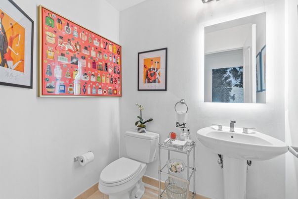 Bathroom, Interior, Wood Texture Flooring