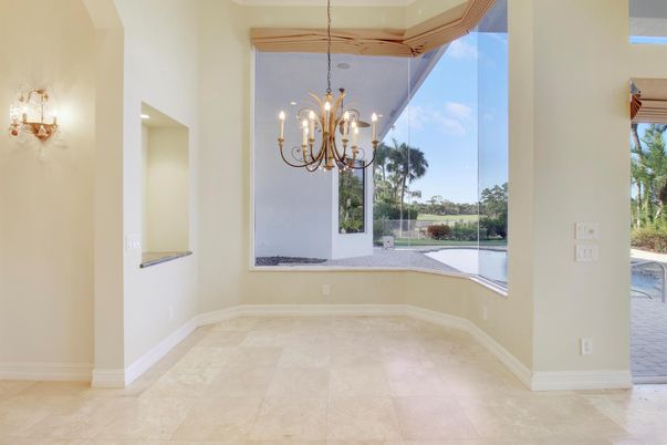 Chandelier, Empty room, Interior