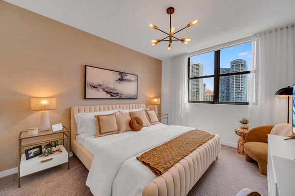 Bedroom, Interior, Pendant Lights