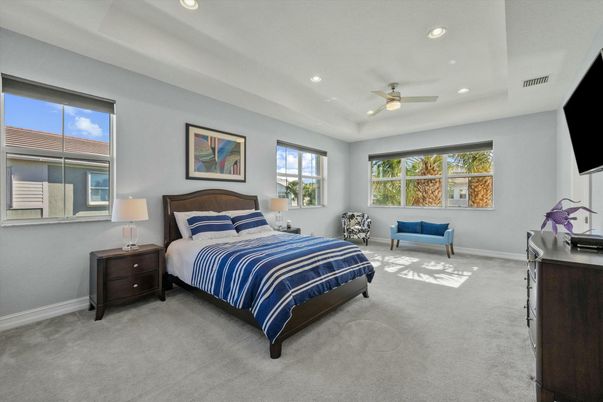 Bedroom, Interior, Recessed Lighting