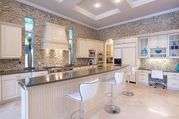 Interior, Kitchen, Recessed Lighting, Stainless Steel Appliances