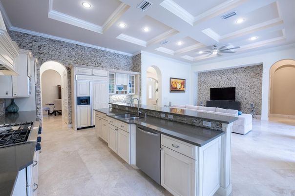 Interior, Kitchen, Recessed Lighting, Stainless Steel Appliances