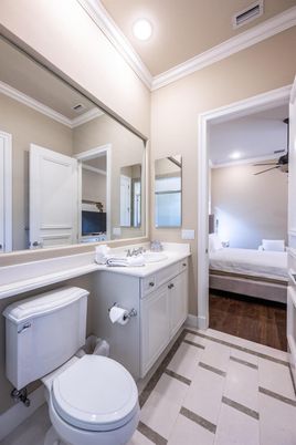 Bathroom, Bedroom, Interior, Recessed Lighting, Wood Texture Flooring
